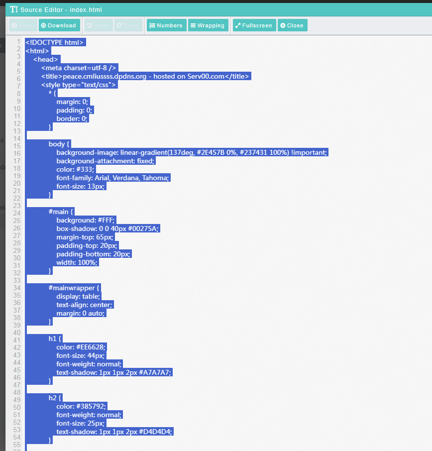 删除原有的内容